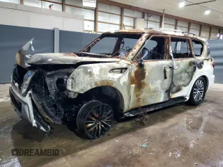 2023 Nissan Armada SL with VIN JN8AY2BC6P9181583, listed as a Copart auction lot 43411575 with 0 mi miles and Non Repairable. Bid and sale history available at carsss.com. Image 1.