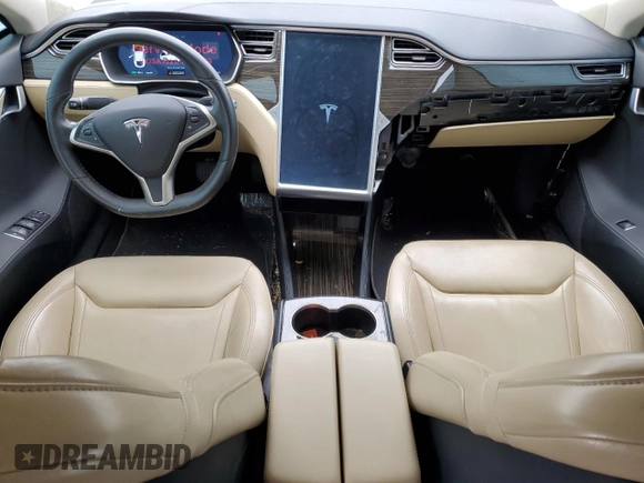 2015 Tesla Model S 85D with VIN 5YJSA1S21FF089159, listed as a Copart auction lot 51504605 with 58,944 mi miles and Clean Title. Bid and sale history available at carsss.com. Image 8.