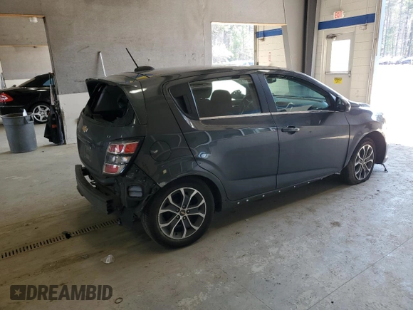 2017 Chevrolet Sonic LT with VIN 1G1JD6SH8H4105879, listed as a Copart auction lot 51037195 with 56,893 mi miles and Salvage Title. Bid and sale history available at carsss.com. Image 3.