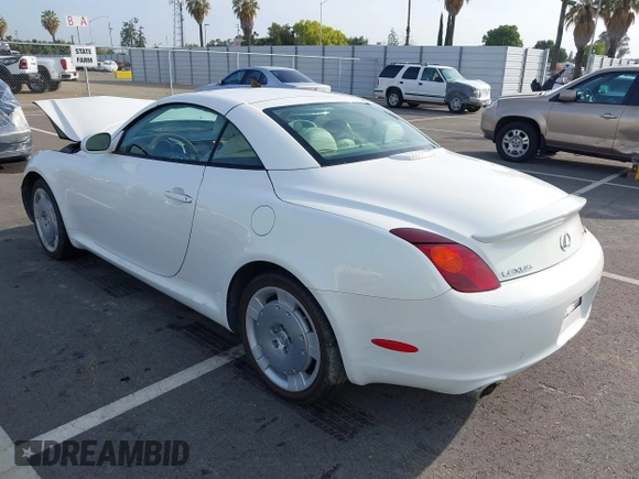 2005 Lexus SC 430 with VIN JTHFN48Y350065024, listed as a IAAI auction lot 42149463 with 93,231 mi miles and . Bid and sale history available at DreamBid. Image 3.