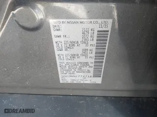 2016 Nissan Rogue SL with VIN 5N1AT2MV0GC774718, listed as a IAAI auction lot 41903766 with 120,371 mi miles. Bid and sale history available at carsss.com. Image 9.