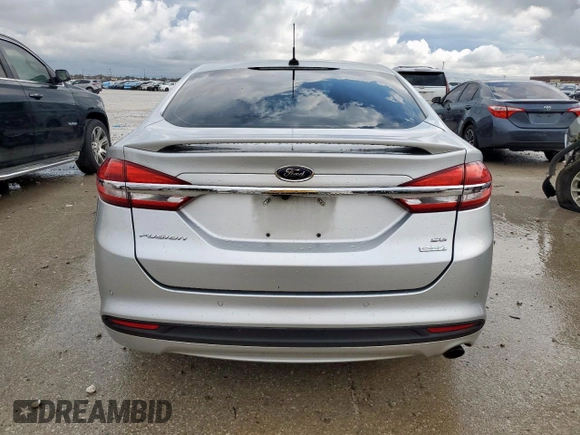 2017 Ford Fusion SE with VIN 3FA6P0HDXHR170848, listed as a Copart auction lot 54949075 with 156,218 mi miles and Salvage title. Bid and sale history available at DreamBid. Image 6.