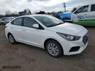 2022 Hyundai Accent SEL with VIN 3KPC24A69NE153766, listed as a Copart auction lot 50131155 with 74,128 mi miles and Salvage Title. Bid and sale history available at carsss.com. Image 4.