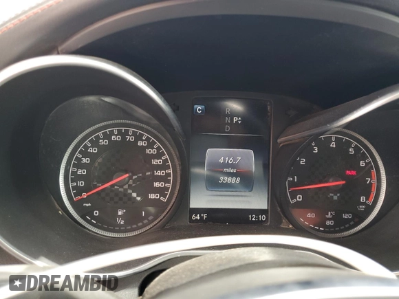 2016 Mercedes-Benz C 450 AMG with VIN 55SWF6EB1GU131891, listed as a Copart auction lot 50634345 with 33,888 mi miles and Clean Title. Bid and sale history available at carsss.com. Image 10.