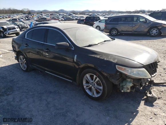 2009 Lincoln MKS with VIN 1LNHM93RX9G603222, listed as a Copart auction lot 49214065 with 204,655 mi miles and Salvage Title. Bid and sale history available at carsss.com. Image 4.