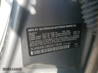 2014 BMW X3 xDrive28i with VIN 5UXWX9C58E0D15638, listed as a Copart auction lot 46378745 with 0 mi miles and Salvage Title. Bid and sale history available at carsss.com. Image 15.