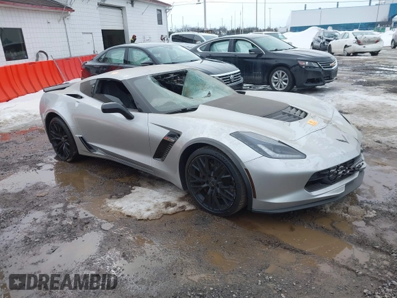 2016 Chevrolet Corvette Z06 2LZ with VIN 1G1YS2D65G5602874, listed as a IAAI auction lot 41577505 with 61,337 mi miles. Bid and sale history available at carsss.com. Image 1.