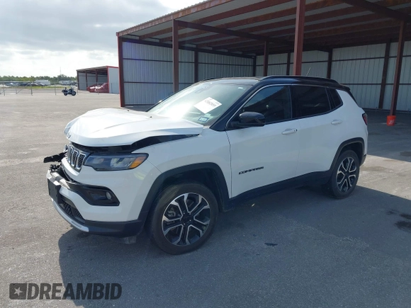 2023 Jeep Compass (RED) Edition with VIN 3C4NJDCN8PT565904, listed as a IAAI auction lot 42082855 with 39,921 mi miles and . Bid and sale history available at carsss.com. Image 19.