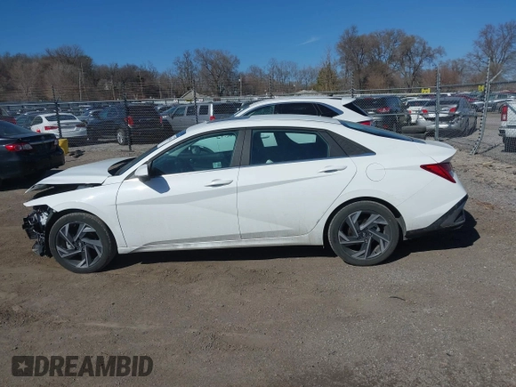 2024 Hyundai Elantra Limited with VIN KMHLP4DGXRU779755, listed as a IAAI auction lot 41818642 with 11,288 mi miles and . Bid and sale history available at DreamBid. Image 15.