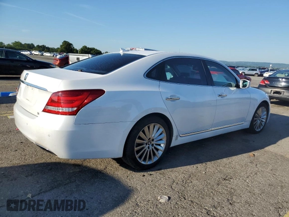2014 Hyundai Equus Ultimate z VIN KMHGH4JH1EU089558, wystawiony jako Copart lot #66223614 z przebiegiem 102 403 mil mil oraz Szkody całkowita. Historia ofert i sprzedaży dostępna na DreamBid. Obrazek 3.
