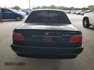 2001 BMW 7 Series 740iA with VIN WBAGG83441DN86975, listed as a Copart auction lot 52218605 with 193,846 mi miles and Clean Title. Bid and sale history available at carsss.com. Image 6.
