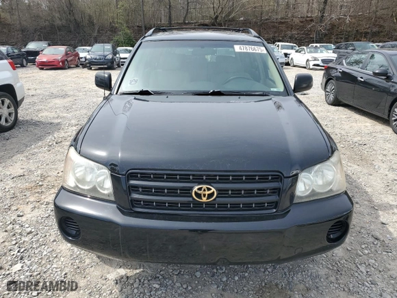 2002 Toyota Highlander with VIN JTEGF21A020036432, listed as a Copart auction lot 47876675 with 263,692 mi miles and Clean Title. Bid and sale history available at carsss.com. Image 5.