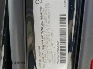 2019 Audi A6 Premium Plus z VIN WAUE8AF20KN125970, wystawiony jako Copart lot #57648355 z przebiegiem 94 538 mil mil oraz Szkoda całkowita • Salvage title. Historia ofert i sprzedaży dostępna na DreamBid. Obrazek 13.