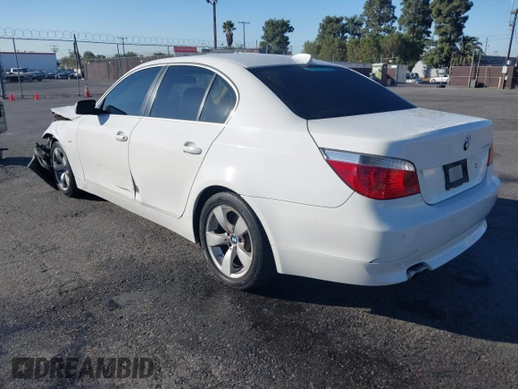 2007 BMW 5 Series 530i with VIN WBANE73537CM49119, listed as a IAAI auction lot 41678779 with 1 mi miles. Bid and sale history available at carsss.com. Image 3.