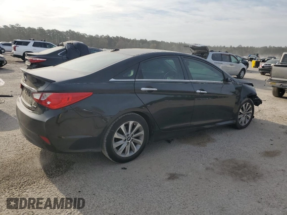 2014 Hyundai Sonata SE with VIN 5NPEC4AC9EH885838, listed as a Copart auction lot 50778745 with 150,548 mi miles and Salvage Title. Bid and sale history available at DreamBid. Image 3.