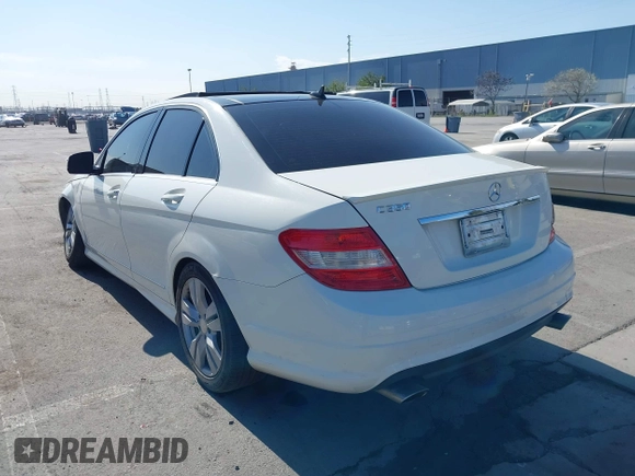 2009 Mercedes-Benz C-Class 3.5L Sport with VIN WDDGF56X39R068497, listed as a IAAI auction lot 41777330 with 123,790 mi miles. Bid and sale history available at carsss.com. Image 3.