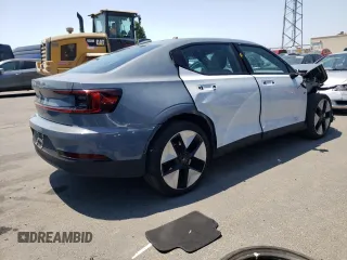 2023 Polestar 2 with VIN YSMED3KA1PL136894, listed as a Copart auction lot 62764334 with 20,987 mi miles and Non Repairable. Bid and sale history available at carsss.com. Image 3.