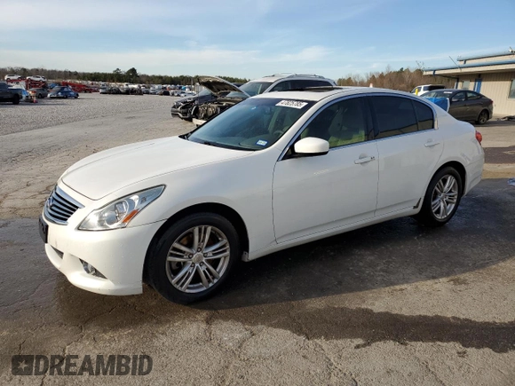 2012 Infiniti G37 Sedan Journey with VIN JN1CV6AP5CM934166, listed as a Copart auction lot 47825785 with 127,723 mi miles and Salvage Title. Bid and sale history available at carsss.com. Image 1.
