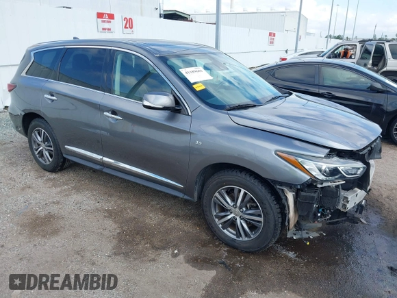 2020 Infiniti QX60 Luxe z VIN 5N1DL0MNXLC523376, wystawiony jako IAAI lot #41189601 z przebiegiem 47 655 mil mil oraz . Historia ofert i sprzedaży dostępna na DreamBid. Obrazek 1.