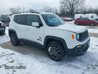 2016 Jeep Renegade Latitude with VIN ZACCJBBT9GPD73507, listed as a IAAI auction lot 41504897 with 108,331 mi miles. Bid and sale history available at carsss.com. Image 1.