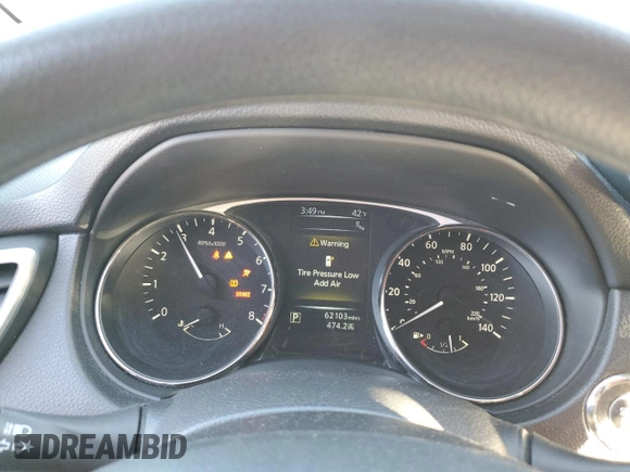 2016 Nissan Rogue SV with VIN KNMAT2MV4GP657088, listed as a Copart auction lot 45084415 with 62,103 mi miles and Salvage Title. Bid and sale history available at carsss.com. Image 9.