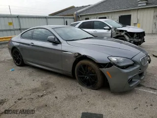 2013 BMW 6 Series 650i xDrive with VIN WBAYM1C53DDZ02397, listed as a Copart auction lot 48872655 with 0 mi miles and Salvage Title. Bid and sale history available at carsss.com. Image 4.