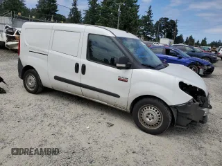 2016 Ram ProMaster City Cargo Tradesman with VIN ZFBERFAT5G6B63554, listed as a Copart auction lot 61101405 with 128,170 mi miles and Salvage title. Bid and sale history available at DreamBid. Image 4.