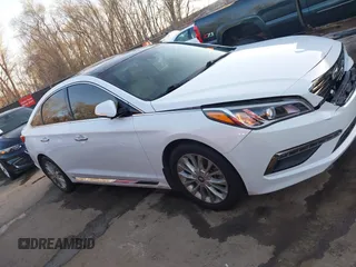 2015 Hyundai Sonata Limited with VIN 5NPE34AF6FH095392, listed as a IAAI auction lot 41813547 with 75,513 mi miles and . Bid and sale history available at carsss.com. Image 13.