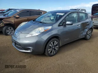 2015 Nissan LEAF SV with VIN 1N4AZ0CP5FC325081, listed as a Copart auction lot 62681513 with 90,329 mi miles. Bid and sale history available at carsss.com. Image 1.