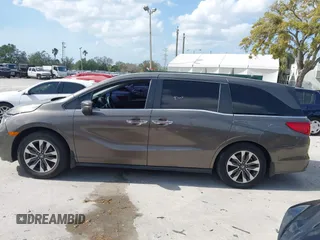 2022 Honda Odyssey EX-L with VIN 5FNRL6H77NB031502, listed as a IAAI auction lot 41706098 with 57,074 mi miles and . Bid and sale history available at DreamBid. Image 14.
