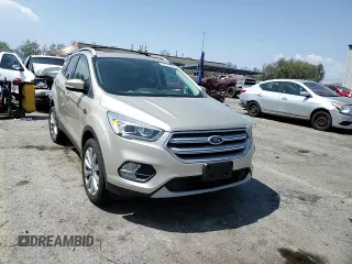 2018 Ford Escape Titanium with VIN 1FMCU9J91JUB44813, listed as a Copart auction lot 59920265 with 63,008 mi miles and Salvage title. Bid and sale history available at DreamBid. Image 14.