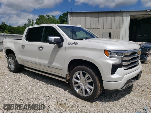 2024 Chevrolet Silverado 1500 High Country with VIN 1GCUDJE88RZ300839, listed as a Copart auction lot 60121904 with 2,069 mi miles and Salvage Title. Bid and sale history available at DreamBid. Image 4.