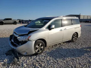 2017 Nissan Quest SV with VIN JN8AE2KP5H9167090, listed as a Copart auction lot 47270235 with 124,357 mi miles and Salvage Title. Bid and sale history available at carsss.com. Image 1.