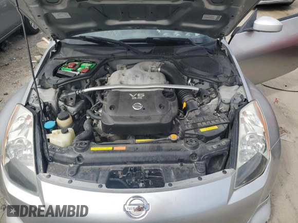 2003 Nissan 350Z with VIN JN1AZ34D73T103916, listed as a Copart auction lot 73709474 with 126,353 mi miles and Salvage Title. Bid and sale history available at carsss.com. Image 11.