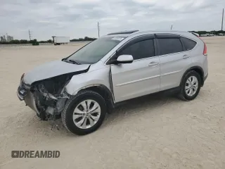 2012 Honda CR-V EX-L with VIN JHLRM3H76CC006955, listed as a Copart auction lot 53300325 with 128,403 mi miles and Salvage Title. Bid and sale history available at carsss.com. Image 1.