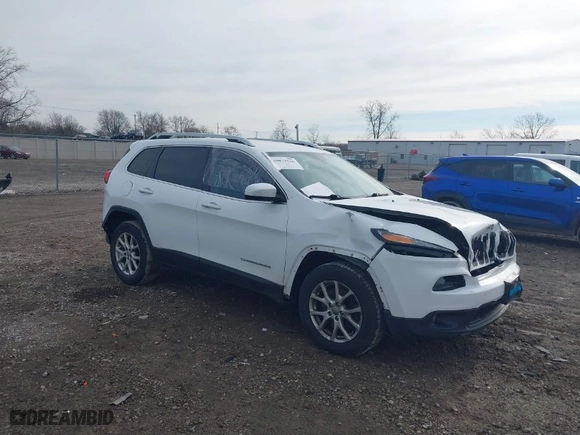 2015 Jeep Cherokee Latitude with VIN 1C4PJMCB8FW793036, listed as a IAAI auction lot 40879126 with 126,737 mi miles. Bid and sale history available at carsss.com. Image 1.