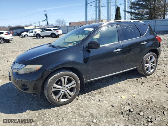 2009 Nissan Murano LE with VIN JN8AZ18W29W113536, listed as a Copart auction lot 49544265 with 192,695 mi miles and Salvage Title. Bid and sale history available at carsss.com. Image 1.
