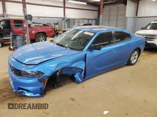 2023 Dodge Charger SXT with VIN 2C3CDXBG5PH671954, listed as a Copart auction lot 47192785 with 20,342 mi miles and Salvage Title. Bid and sale history available at carsss.com. Image 1.