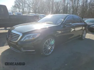 2015 Mercedes-Benz S-Class S 550 with VIN WDDUG8CB9FA102835, listed as a Copart auction lot 82198024 with 108,003 mi miles and Salvage Title. Bid and sale history available at carsss.com. Image 1.