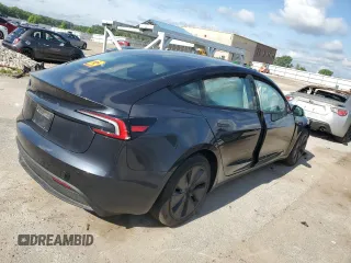 2025 Tesla Model 3 Long Range with VIN 5YJ3E1EA9SF965269, listed as a Copart auction lot 58576425 with Not provided miles and Salvage title. Bid and sale history available at DreamBid. Image 3.
