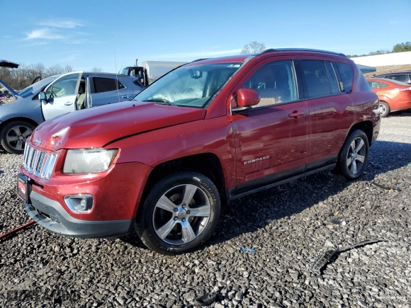 2016 Jeep Compass High Altitude Edition with VIN 1C4NJDEB0GD559443, listed as a Copart auction lot 47983765 with 108,818 mi miles and Salvage Title. Bid and sale history available at carsss.com. Image 1.