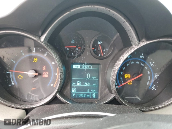 2014 Chevrolet Cruze LS with VIN 1G1PA5SHXE7287544, listed as a Copart auction lot 46072915 with 108,021 mi miles and Salvage Title. Bid and sale history available at carsss.com. Image 9.