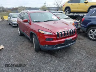 2015 Jeep Cherokee Limited with VIN 1C4PJMDS4FW544604, listed as a IAAI auction lot 41961706 with 1 mi miles. Bid and sale history available at carsss.com. Image 1.