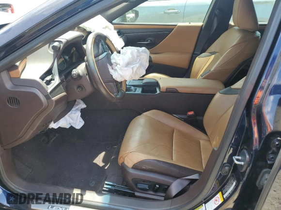 2019 Lexus ES 350 with VIN 58ABZ1B10KU021831, listed as a Copart auction lot 62299345 with Not provided miles and Salvage title. Bid and sale history available at DreamBid. Image 7.