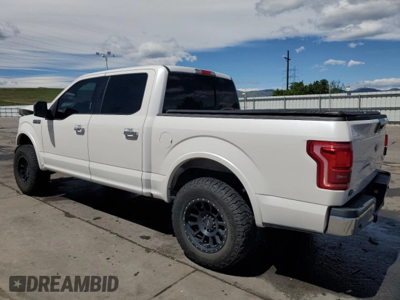2015 Ford F-150 XLT with VIN 1FTEW1EG4FKD27840, listed as a Copart auction lot 57405215 with 134,036 mi miles and Salvage title. Bid and sale history available at DreamBid. Image 2.