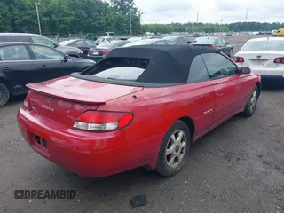 2001 Toyota Solara SE with VIN 2T1FF28P71C424921, listed as a IAAI auction lot 39931777 with 168,746 mi miles. Bid and sale history available at carsss.com. Image 4.