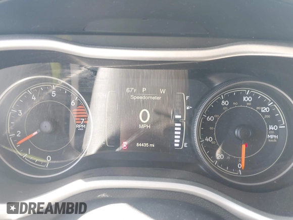 2018 Jeep Cherokee Latitude Plus with VIN 1C4PJLLB8JD597029, listed as a IAAI auction lot 41474803 with 84,435 mi miles. Bid and sale history available at carsss.com. Image 7.