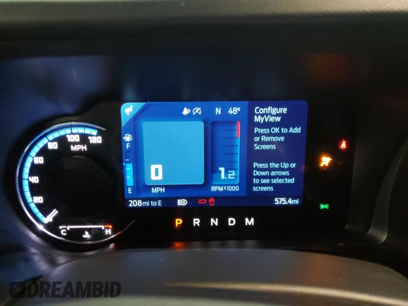 2024 Ford Bronco Outer Banks with VIN 1FMEE8BP2RLA43360, listed as a Copart auction lot 42874005 with 575 mi miles and Salvage title. Bid and sale history available at DreamBid. Image 9.