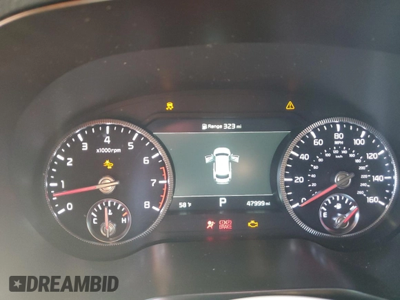 2021 Kia Telluride SX with VIN 5XYP5DHC7MG165582, listed as a Copart auction lot 50205325 with 47,999 mi miles and Salvage Title. Bid and sale history available at carsss.com. Image 9.