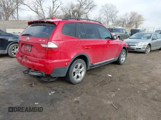 2008 BMW X3 3.0si with VIN WBXPC93428WJ23819, listed as a IAAI auction lot 41208570 with 153,692 mi miles. Bid and sale history available at carsss.com. Image 4.